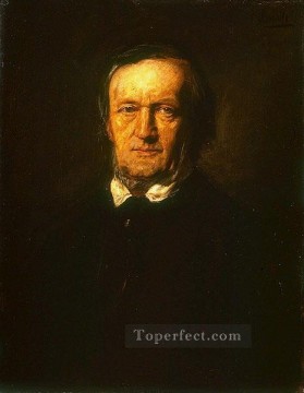 フランツ・フォン・レンバッハ Painting - リヒャルト・ワーグナーの肖像 フランツ・フォン・レンバッハ
